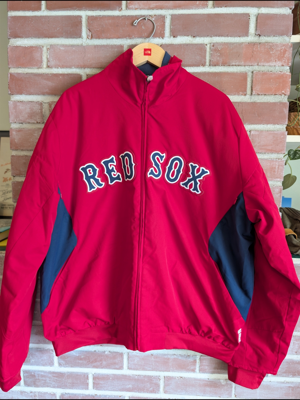 Majestic Red & Navy Boston Red Sox Bomber Jacket